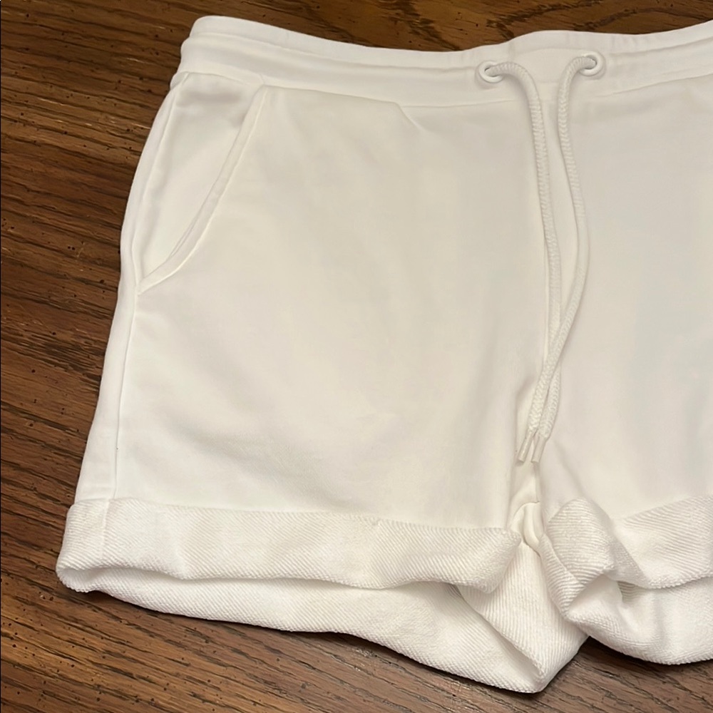Reiss Cotton Blend Drawstring Shorts, size medium - Picture 2 of 13